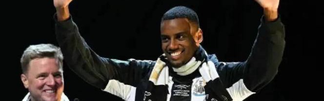 利物浦引援猛将伊萨克，挑战巅峰，技术全面对标哈兰德