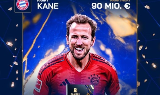 26球10助＋生涯首冠！凯恩当选德转用户评选的德甲赛季最佳球员