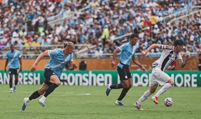 曼城5-2尤文图斯头名晋级，哈兰德替补破门，萨维尼奥传射建功