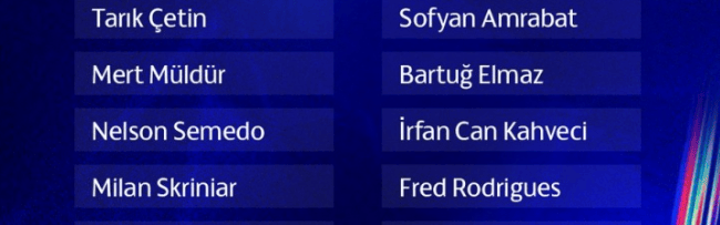 费内巴切大名单公布！穆帅剑指欧冠！坐拥两大顶级前锋，扭转风评