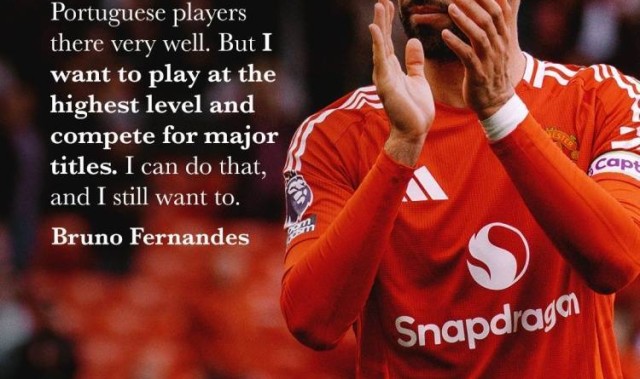 B费拒绝新月高薪合同，曼联社媒晒图：我们的队长️